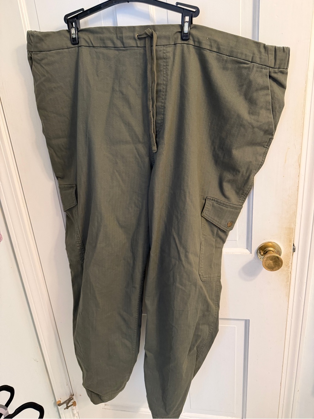 Duluth Trading Co Olive Green Women's Cargo Joggers